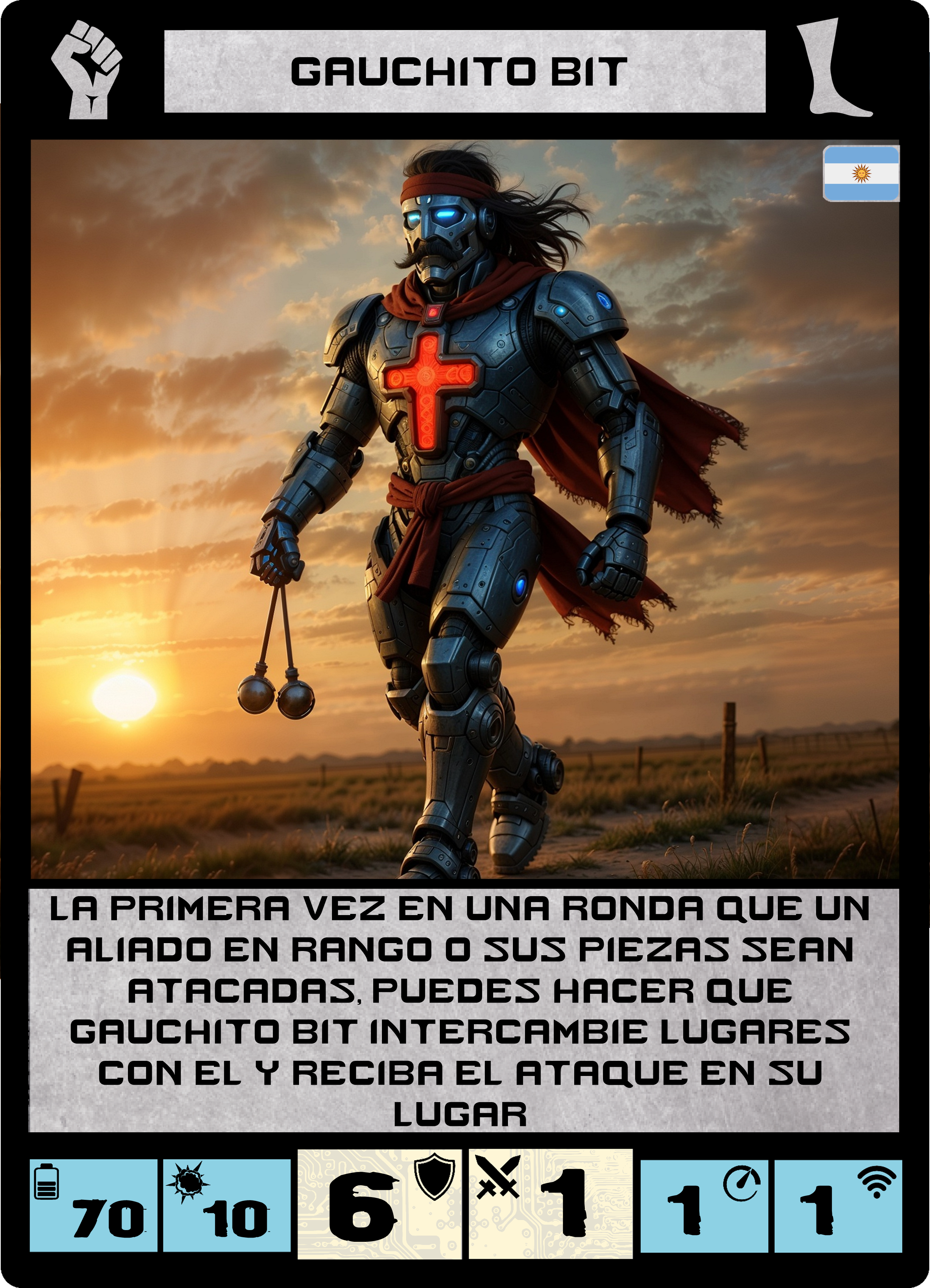 Carta de Gauchito Bit
